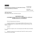 Forum for Security Co-operation Decision No. 2/03 (it)