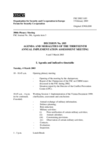 Forum for Security Co-operation Decision No. 1/03