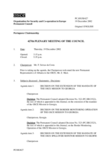 Journal of the 427th Plenary Meeting of the Permanent Council