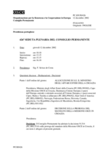 Journal of the 426th Plenary Meeting of the Permanent Council (it)