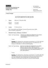 Journal of the 423rd Plenary Meeting of the Permanent Council (de)