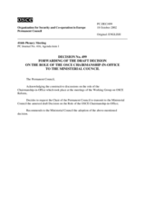 Permanent Council Decision No. 499
