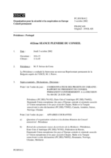 Journal of the 412th Plenary Meeting of the Permanent Council (fr)