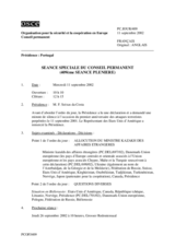 Journal of the 409th Special Plenary Meeting of the Permanent Council (fr)
