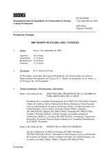 Journal of the 408th Plenary Meeting of the Permanent Council (es)