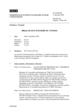 Journal of the 408th Plenary Meeting of the Permanent Council (fr)