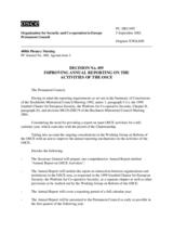 Permanent Council Decision No. 495