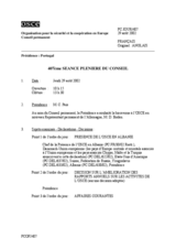 Journal of the 407th Plenary Meeting of the Permanent Council (fr)