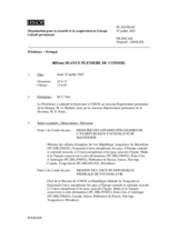 Journal of the 405th Plenary Meeting of the Permanent Council (fr)