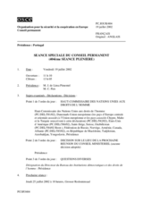 Journal of the 404th Special Plenary Meeting of the Permanent Council (fr)