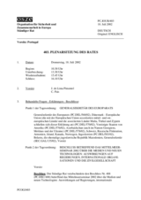 Journal of the 403rd Plenary Meeting of the Permanent Council (de)