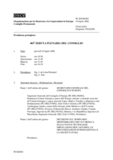 Journal of the 403rd Plenary Meeting of the Permanent Council (it)