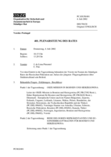 Journal of the 401st Plenary Meeting of the Permanent Council (de)