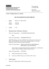 Journal of the 403rd Plenary Meeting of the Forum for Security Co-operation (de)