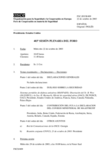 Journal of the 403rd Plenary Meeting of the Forum for Security Co-operation (es)