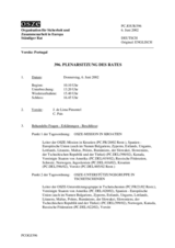 Journal of the 396th Plenary Meeting of the Permanent Council (de)