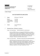 Journal of the 395th Plenary Meeting of the Permanent Council (de)