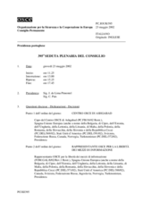 Journal of the 395th Plenary Meeting of the Permanent Council (it)