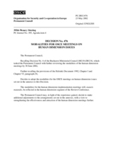 Permanent Council Decision No. 476