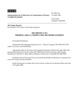 Permanent Council Decision No. 472 (it)