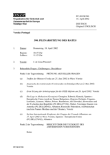 Journal of the 390th Plenary Meeting of the Permanent Council (de)