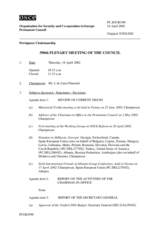 Journal of the 390th Plenary Meeting of the Permanent Council