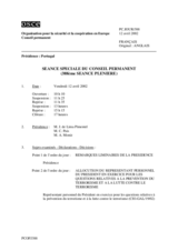 Journal of the 388th Special Plenary Meeting of the Permanent Council (fr)