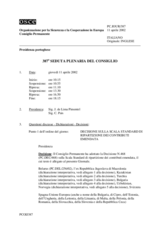 Journal of the 387th Plenary Meeting of the Permanent Council (it)