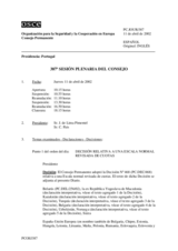 Journal of the 387th Plenary Meeting of the Permanent Council (es)