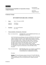 Journal of the 383rd Plenary Meeting of the Permanent Council (es)