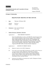 Journal of the 382nd Plenary Meeting of the Permanent Council