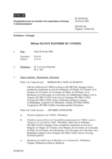 Journal of the 382nd Plenary Meeting of the Permanent Council (fr)