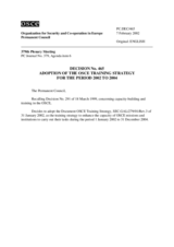 Permanent Council Decision No. 465