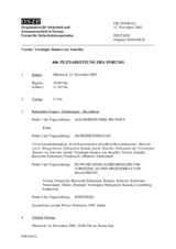 Journal of the 406th Plenary Meeting of the Forum for Security Co-operation (de)