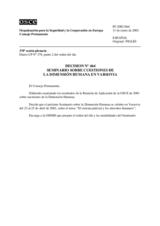 Permanent Council Decision No. 464 (es)