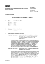 Journal of the 377th Plenary Meeting of the Permanent Council (fr)