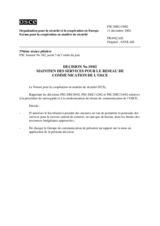 Forum for Security Co-operation Decision No. 19/02 (fr)