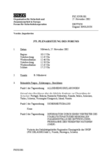 Journal of the 375th Plenary Meeting of the Forum for Security Co-operation (de)