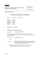 Journal of the 375th Plenary Meeting of the Forum for Security Co-operation