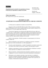 Forum for Security Co-operation Decision No. 16/02 (fr)