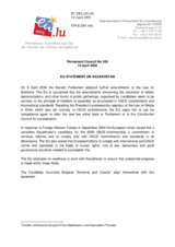 Statement by the Delegation of EU/Luxembourg (with the  candidate countries Bulgaria, Croatia and Romania in alignment) on the Electoral Law in Kazakhstan