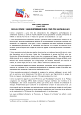 Statement by the Delegation of EU/Luxembourg (with the candidate countries Bulgaria, Croatia, Romania and Turkey in alignment) on the conflict in Nagorno-Karabach