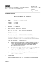 Journal of the 373rd Plenary Meeting of the Forum for Security Co-operation (es)