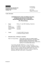 Journal of the 551st Special Plenary Meeting of the Permanent Council - Joint Meeting with the Committee of Ministers of the Council of Europe (de)