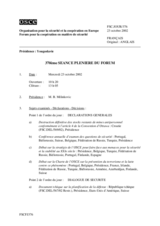 Journal of the 370th Plenary Meeting of the Forum for Security Co-operation (fr)