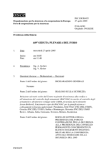 Journal of the 449th Plenary Meeting of the Forum for Security Co-operation (it)