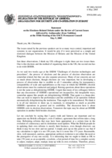 Statement by the Delegation of Armenia on the Elections-Related Debate