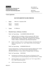 Journal of the 365th Plenary Meeting of the Forum for Security Co-operation (de)