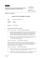 Journal of the 365th Plenary Meeting of the Forum for Security Co-operation (fr)