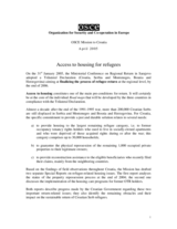 Background reports on Access to Housing for Refugees